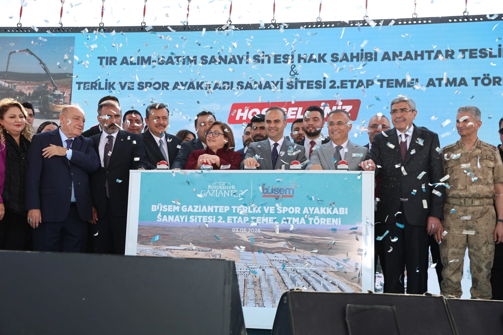 Gaziantep BÜSEM’de yeni iş yerlerinde anahtar töreni